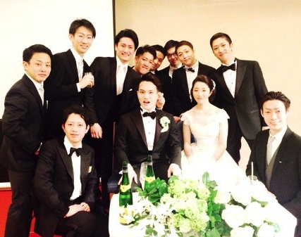 中村歌昇と妻の結婚式